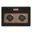 Wolf Double Watch Winder with Storage in Copper