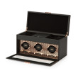 Wolf Axis Triple Watch Winder Storage in Copper Opened View