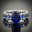 Robert Pelliccia Romancina Oval Sapphire & Diamond Ring