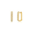EF Collection Jumbo Lola Hoop with Pave Diamonds Earrings