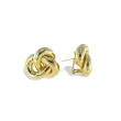Roberto Coin Yellow Gold Love Knot Stud Earrings 