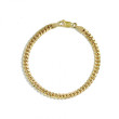 7 Inch Solid Gold Miami Cuban Link Chain Bracelet - 4mm