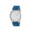 Gucci 25H Stainless Steel Watch with Blue Leather Strap - 34mm