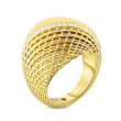 Roberto Coin Yellow Gold Soie Diamond Dome Ring