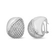Roberto Coin White Gold & Diamond Soie Curved Earrings