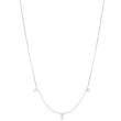 Roberto Coin Diamonds By The Inch 3 Station Diamond Necklace in White Gold