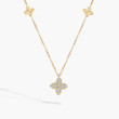 Roberto Coin Love By the Yard 5 Flower Station Necklace in 18K Yellow Gold