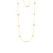 Roberto Coin Venetian Princess Long Diamond & Mother of Pearl Station Necklace