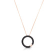 Roberto Coin Love in Verona Black Diamond Circle Necklace