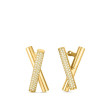 Roberto Coin Domino Collection 18K Yellow Gold Earrings with Diamonds