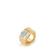 Roberto Coin Pois Moi Yellow Gold and Diamond Double Row Ring