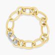 Roberto Coin Diamond Alternating Link Chain Bracelet in 18K Yellow Gold