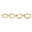 Roberto Coin Chic & Shine Yellow Gold Oval Link Bracelet 