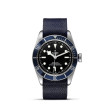 TUDOR Black Bay with Steel Case and Blue Fabric Strap - 41mm M79230B-0006 Watch Upright