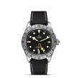 TUDOR Black Bay Pro with Steel Case and Hybrid Rubber And Leather Strap - 39mm M79470-0003 Watch Upright