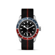 TUDOR Black Bay GMT with Steel Case and Fabric Strap - 41mm M79830RB-0003 Watch Upright