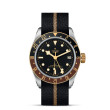 TUDOR Black Bay GMT S&G with Steel Case and Black Fabric Strap With Beige Band - 41mm M79833MN-0004 Watch Upright