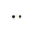 Tresor Round Blue Sapphire Stud Earrings