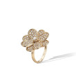 Marco Bicego Petali 18K Gold Pave Diamond Flower Ring