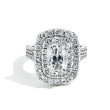Henri Daussi Double Halo Engagement Ring
