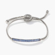 John Hardy Classic Chain Blue Sapphire Adjustable Bracelet in Sterling Silver