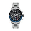 Tag Heuer Carrera Calibre Black and Blue Watch - 45mm front view