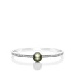 Mikimoto Black South Sea 9.5mm Pearl and Diamond Bracelet
