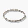 Heishi Classic Chain Silver Bracelet Front