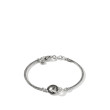John Hardy Classic Hammered Silver and Black Gem Chain Bracelet