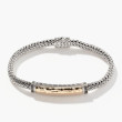 John Hardy Classic Chain Two-Tone Station Bracelet with Black Sapphire
