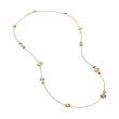 Marco Bicego Jaipur 18kt Yellow Gold Necklace with Mixed Stones 36"
