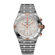 Breitling Chronomat B01 42 in Steel and 18K Red Gold with Rouleaux Steel Bracelet and Silver Dial — 42mm