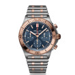 Breitling Chronomat B01 42 in Steel and 18K Red Gold with Rouleaux Steel Bracelet and Blue Dial — 42mm