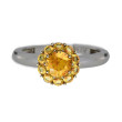 Color My Life Citrine Ring in White Gold