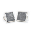 William Henry Meteorite and Sterling Silver Square Cufflinks front image