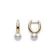 Mikimoto Classic Akoya Pearl Drop Hoop Earrings