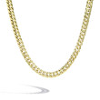 Gold Cuban Link Chain Necklace Semi-Solid - 22 inch