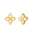 Roberto Coin Princess Flower Yellow Gold Medium Stud Earrings 