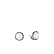 John Hardy Classic Chain Pearl Stud Earrings in Sterling Silver 