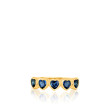 EF Collection Blue Sapphire Heart Ring