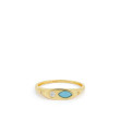 EF Collection Diamond and Turquoise Gold Treasure Ring