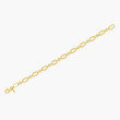 EF Collection Diamond Pillow Jumbo Link Chain Bracelet in Yellow Gold