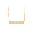 EF Collection Diamond Nameplate Necklace