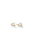 John Hardy Manah Gold Heart Stud Earrings
