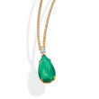Colombian Emerald Pendant on Gold Necklace