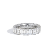 5ctw Emerald Cut Diamond Eternity Ring in Platinum