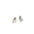 Classic Chain Hammered Two Tone Earrings