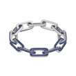 Piranesi Blue Sapphire White Gold Link Bracelet