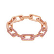 Piranesi Pink Sapphire Rose Gold Link Bracelet