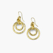 Ippolita Classico Puffy Hammered Jet Set Earrings in Yellow Gold